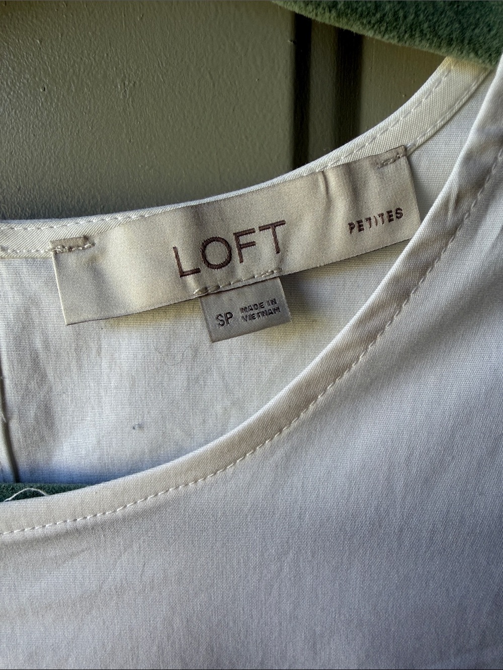 LOFT White Ruffle Sleeve Shell Top - Picture 2 of 5